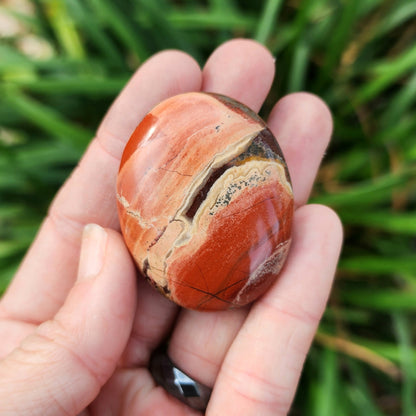 Red Jasper Palm Stone