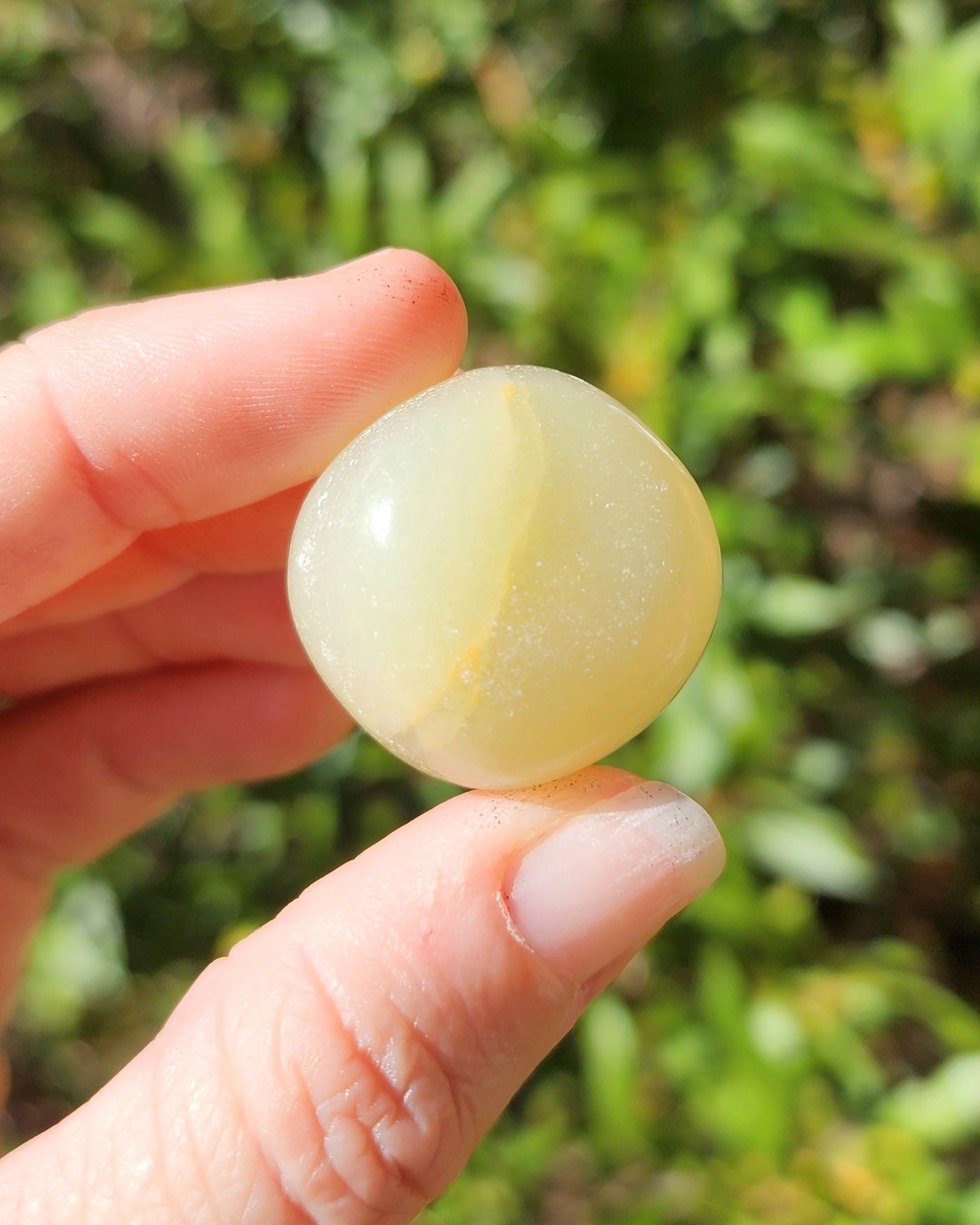 Green Banded Calcite Tumble