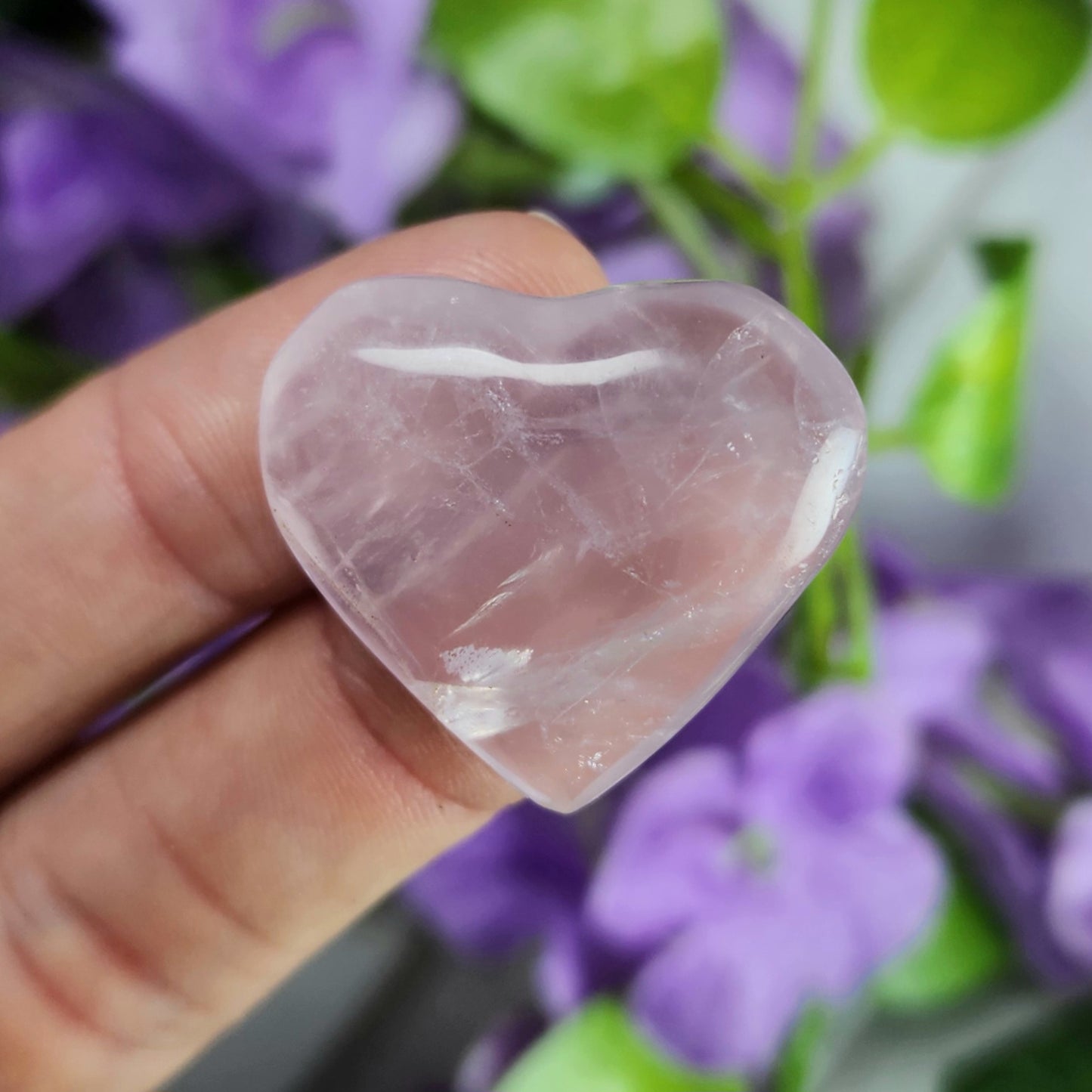 Rose Quartz Small Heart