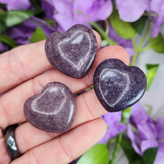 Lepidolite Mini Heart