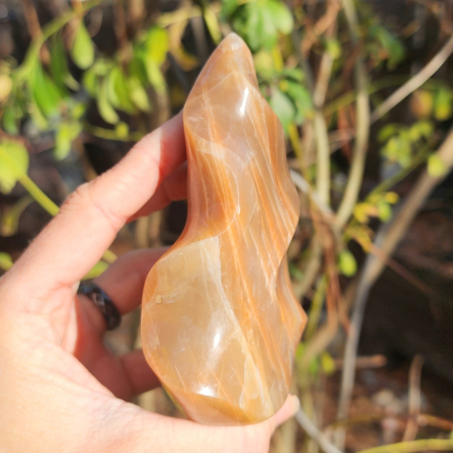 Peach Moonstone Flame