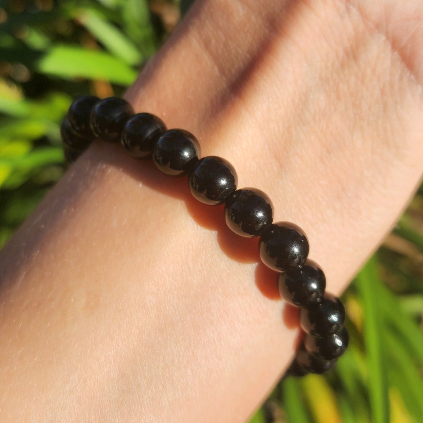 Black Obsidian Stretchy Bracelet