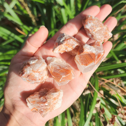 Raw Red Calcite