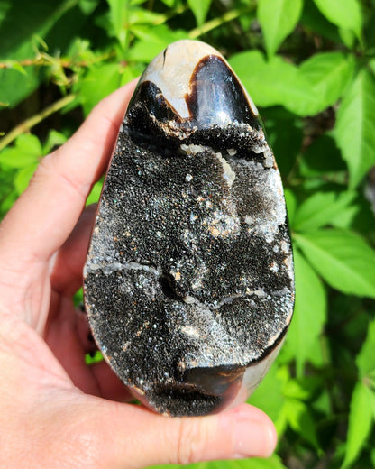 Druzy Septarian Self Standing Egg