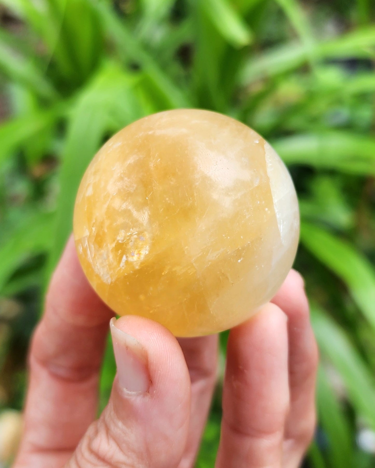 Honey Calcite Sphere