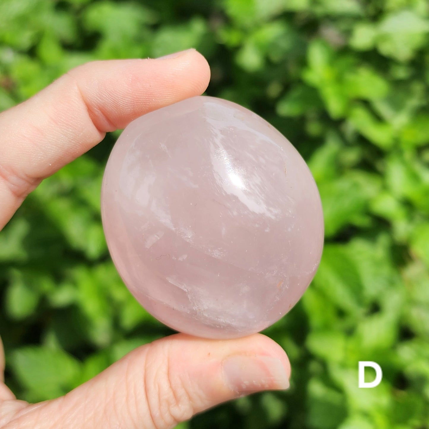 Rose Quartz Palm Stone