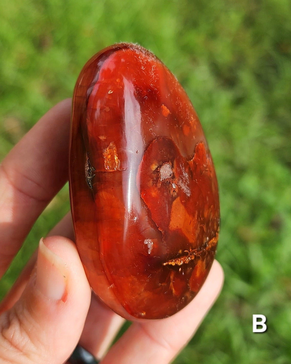 Carnelian Palm Stone