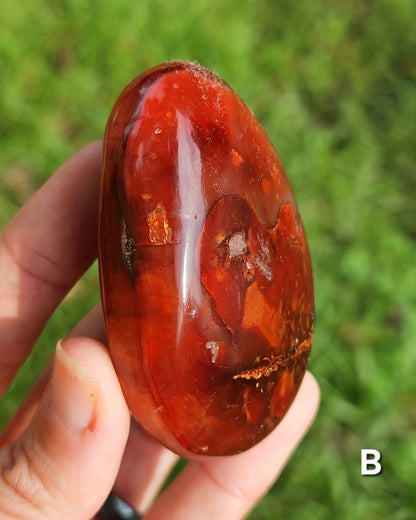 Carnelian Palm Stone