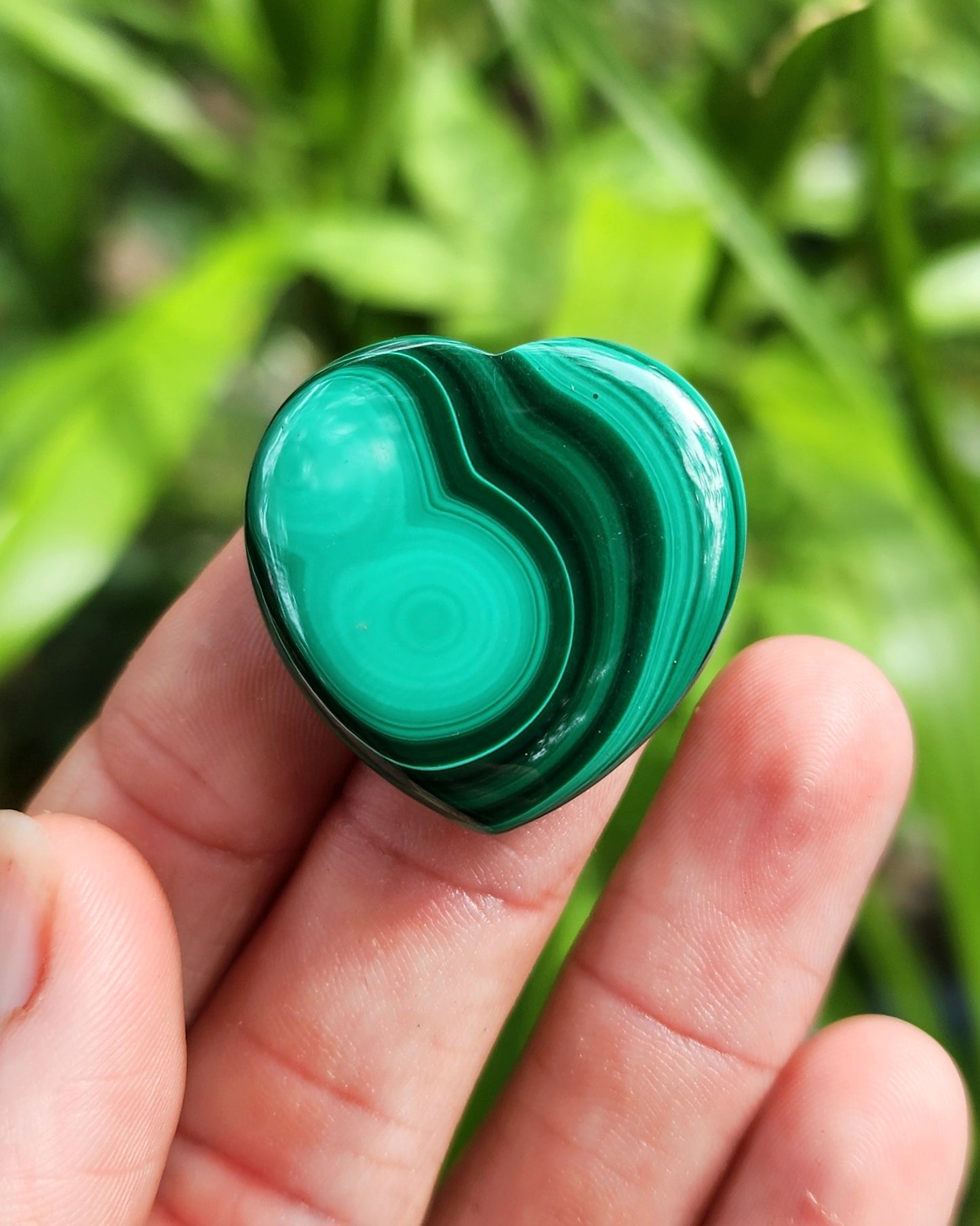 Malachite Small Heart