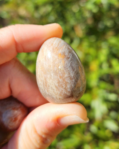 Sunstone in Moonstone aka Belomerite Tumble