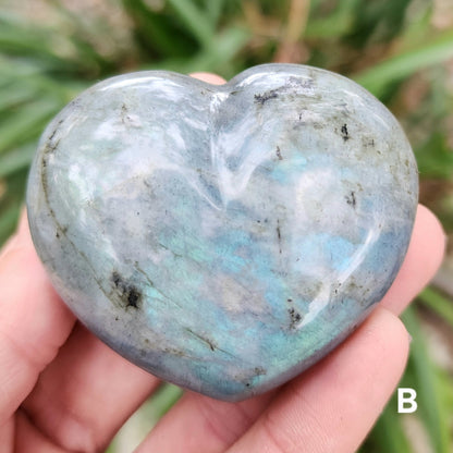 Labradorite Heart