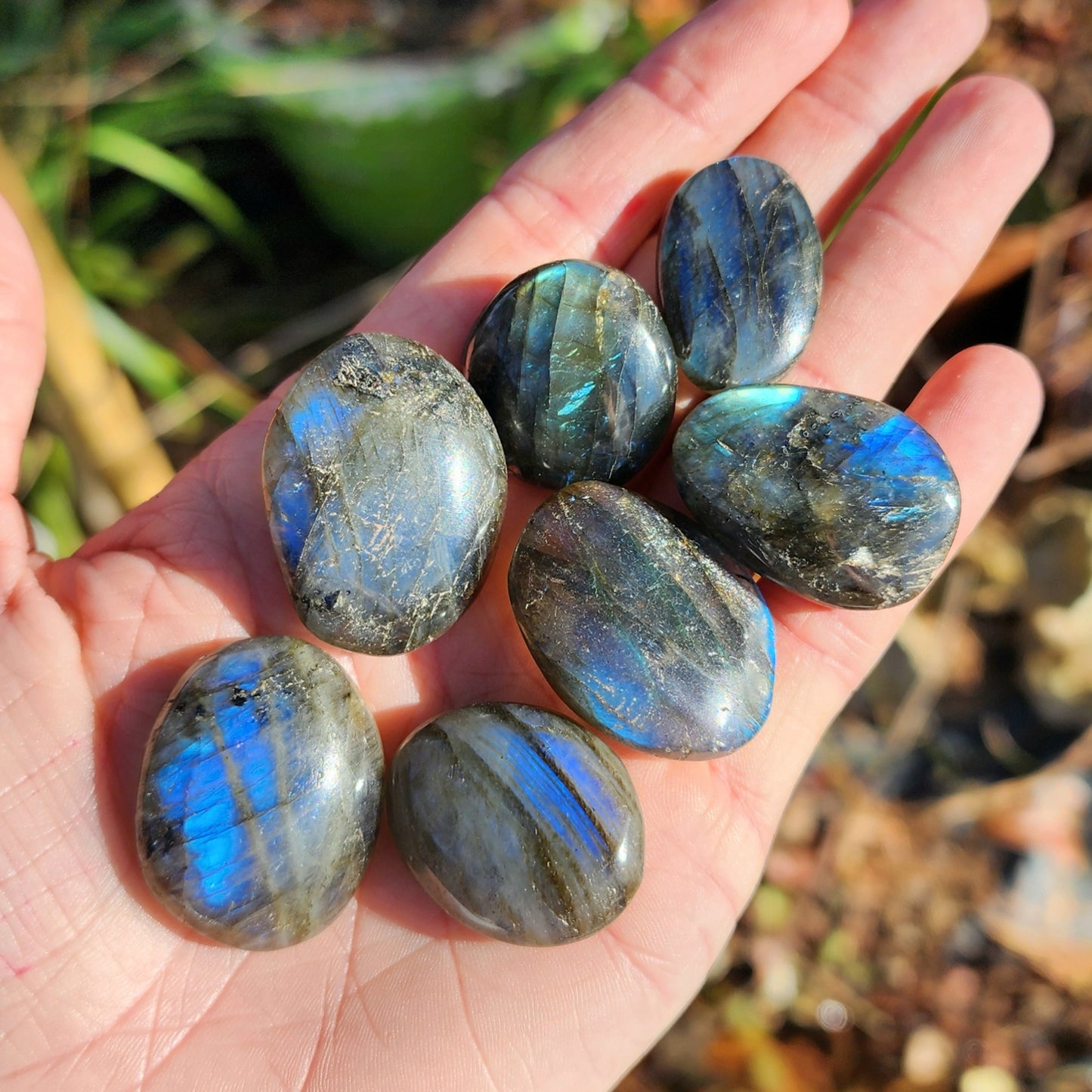 Blue Flash Labradorite Tumbles