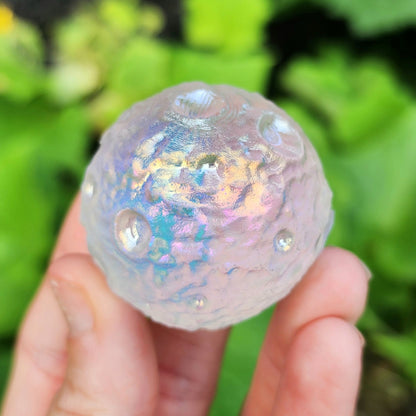 Angel Aura Quartz Moon Sphere