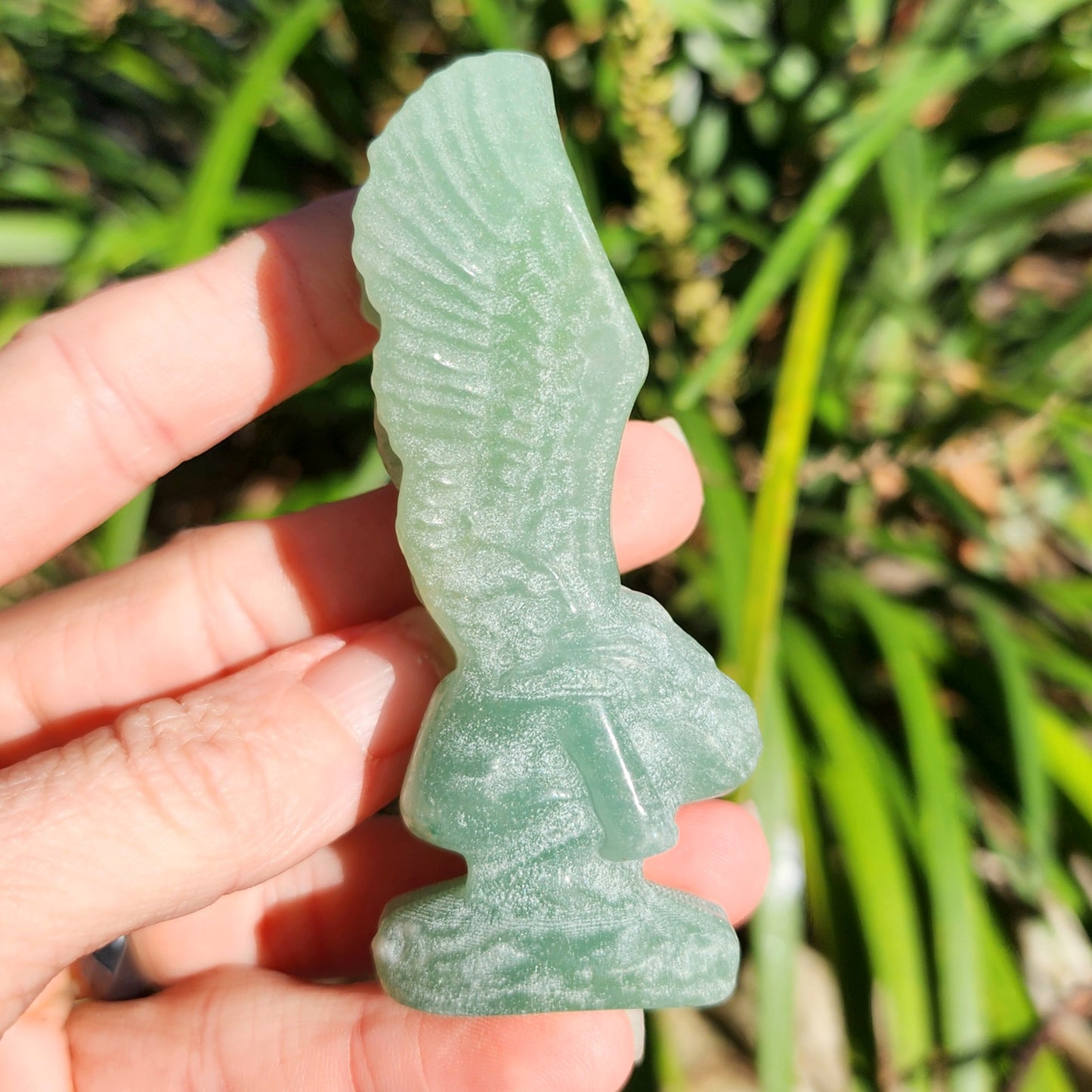 Green Aventurine Grieving Angel