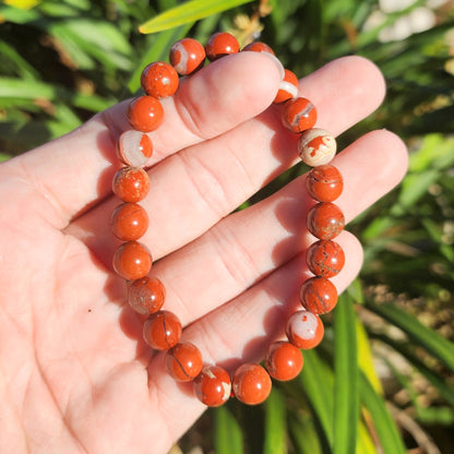 Red Jasper Stretchy Bracelet