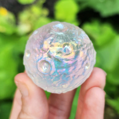 Angel Aura Quartz Moon Sphere