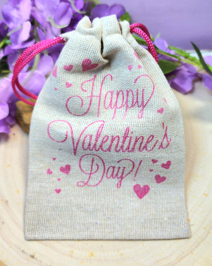 Valentine's Day Crystal Drawstring Bag