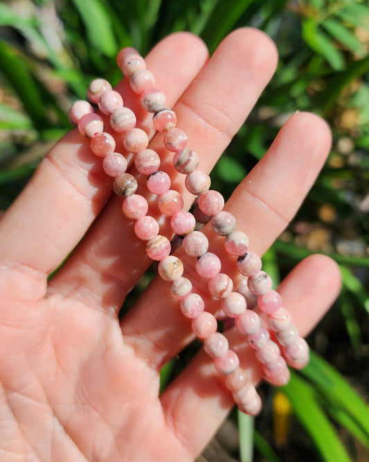 Rhodochrosite Stretchy Bracelet
