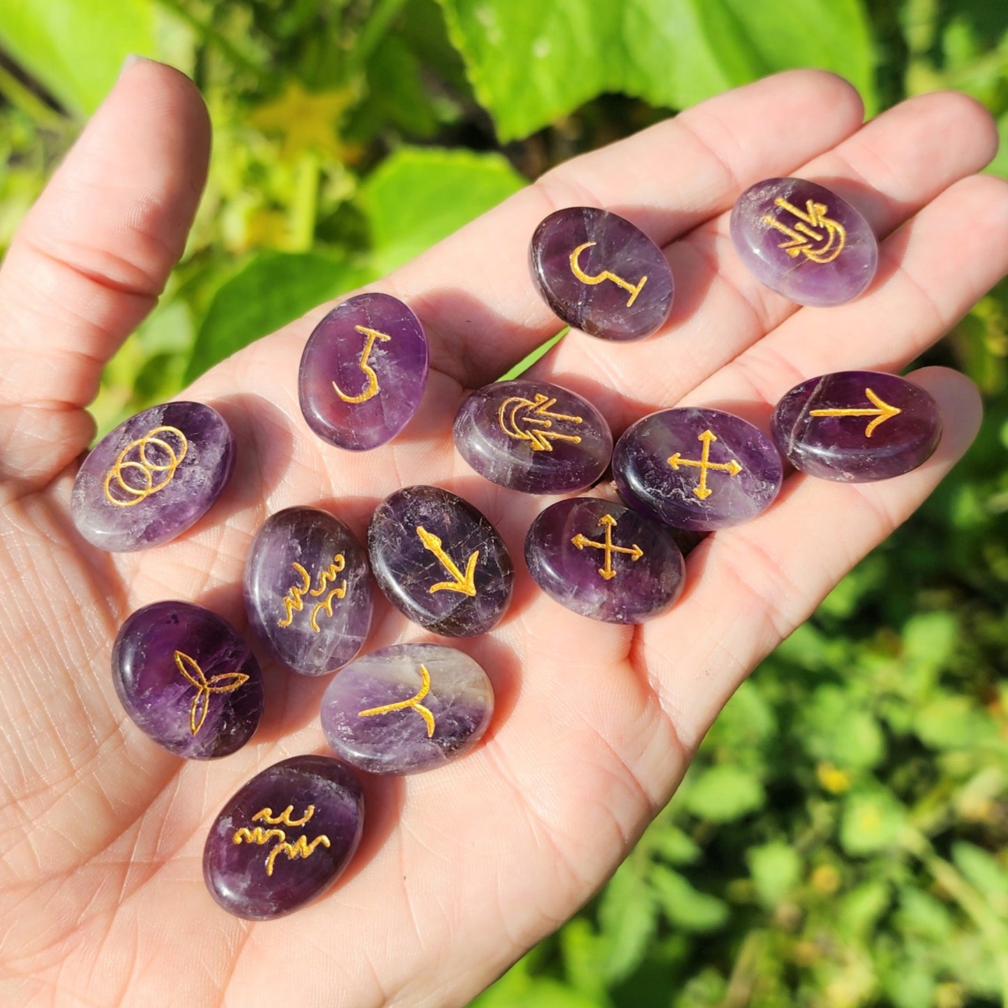 Amethyst Witches Runes Set