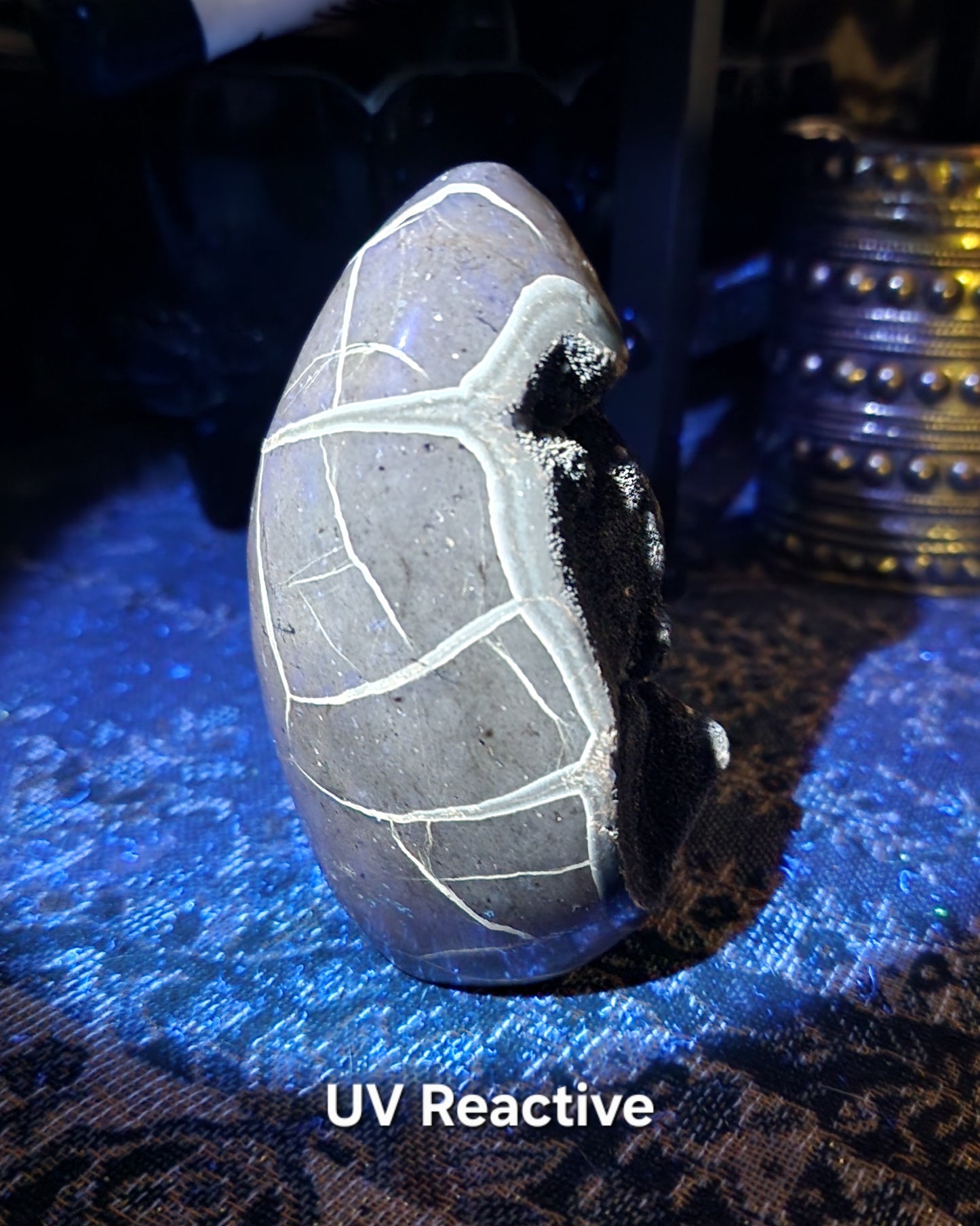 Druzy Septarian Self Standing Egg