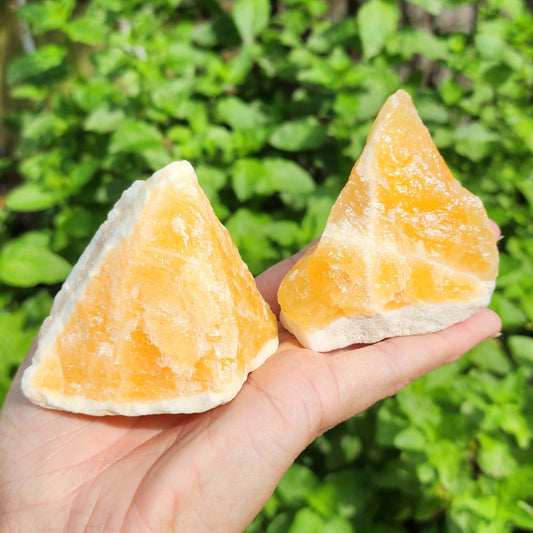 Raw Orange Calcite Chunk