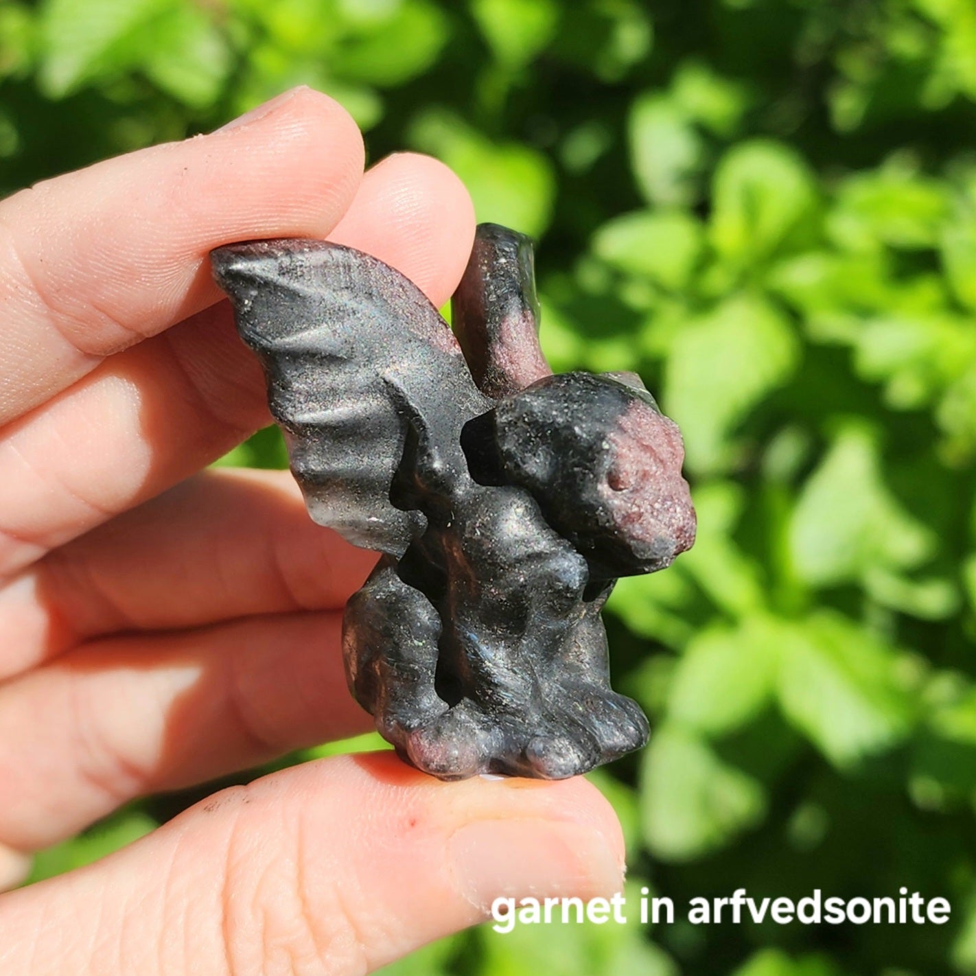 Gargoyle (Pyrite, Unakite, Garnet, Obsidian)