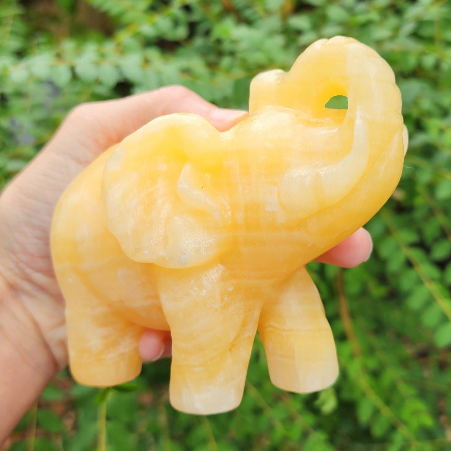 Yellow Calcite Elephant