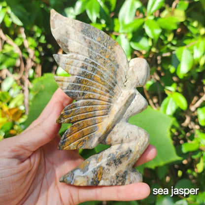 Large Fairy (Moss Agate or Sea Jasper)