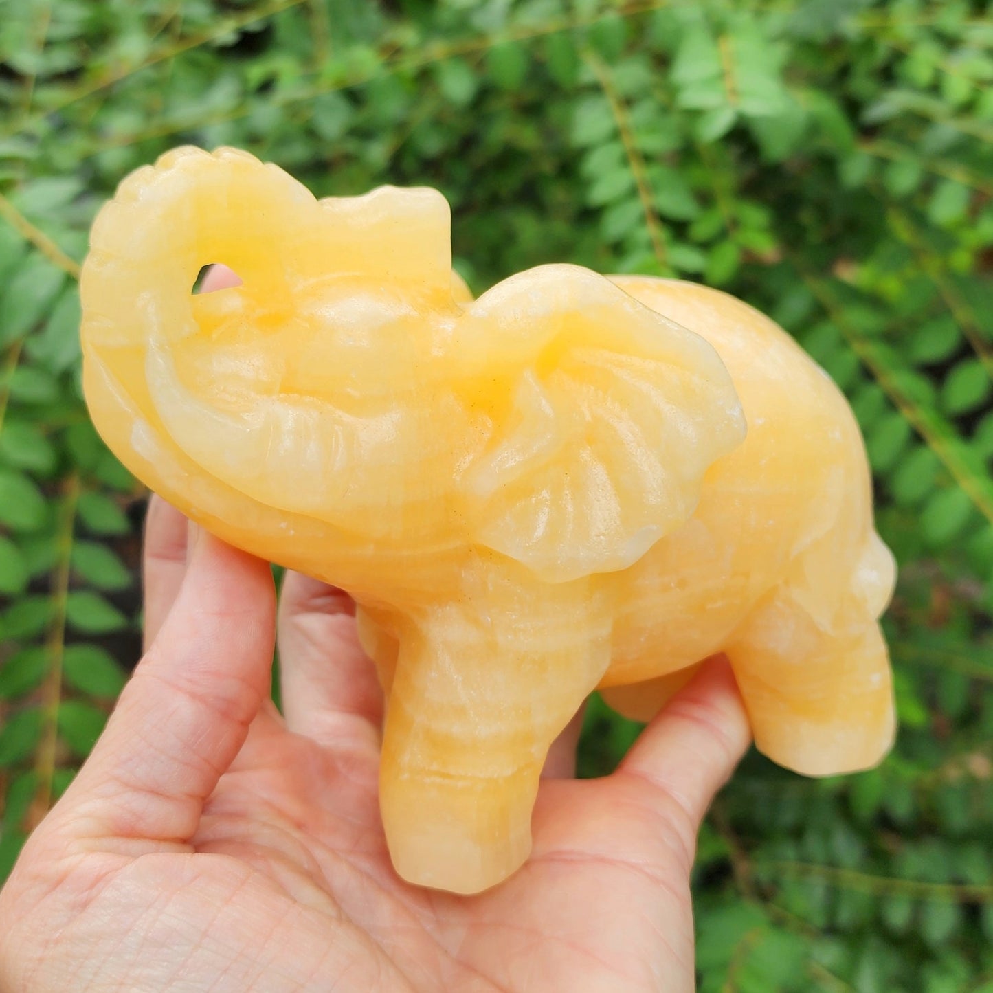 Yellow Calcite Elephant