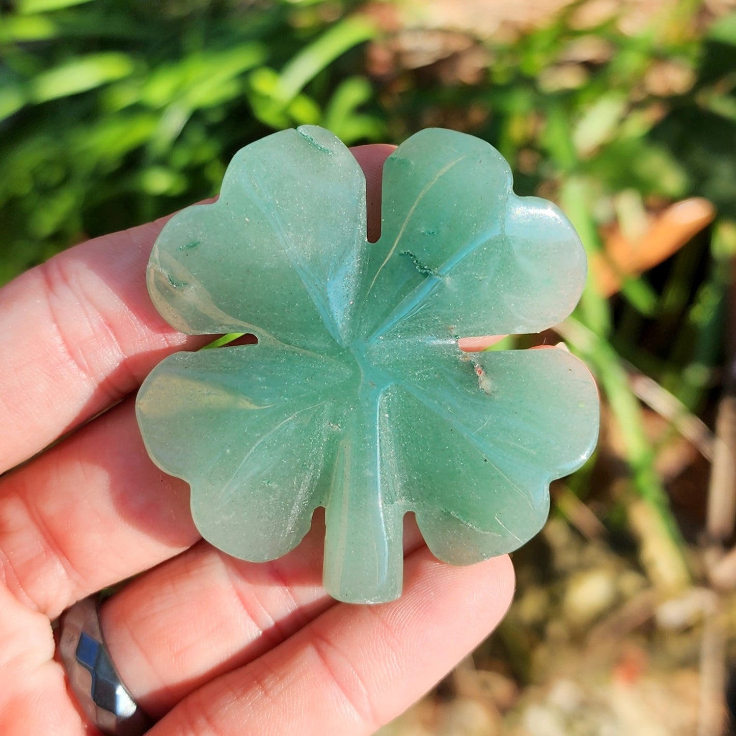 Green Aventurine Four Leaf Clover