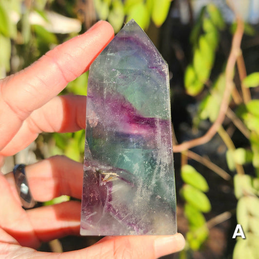 Rainbow Fluorite Obelisks