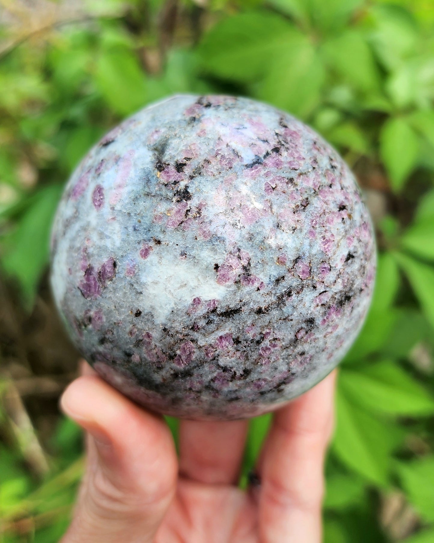 Garnet in Schist Sphere