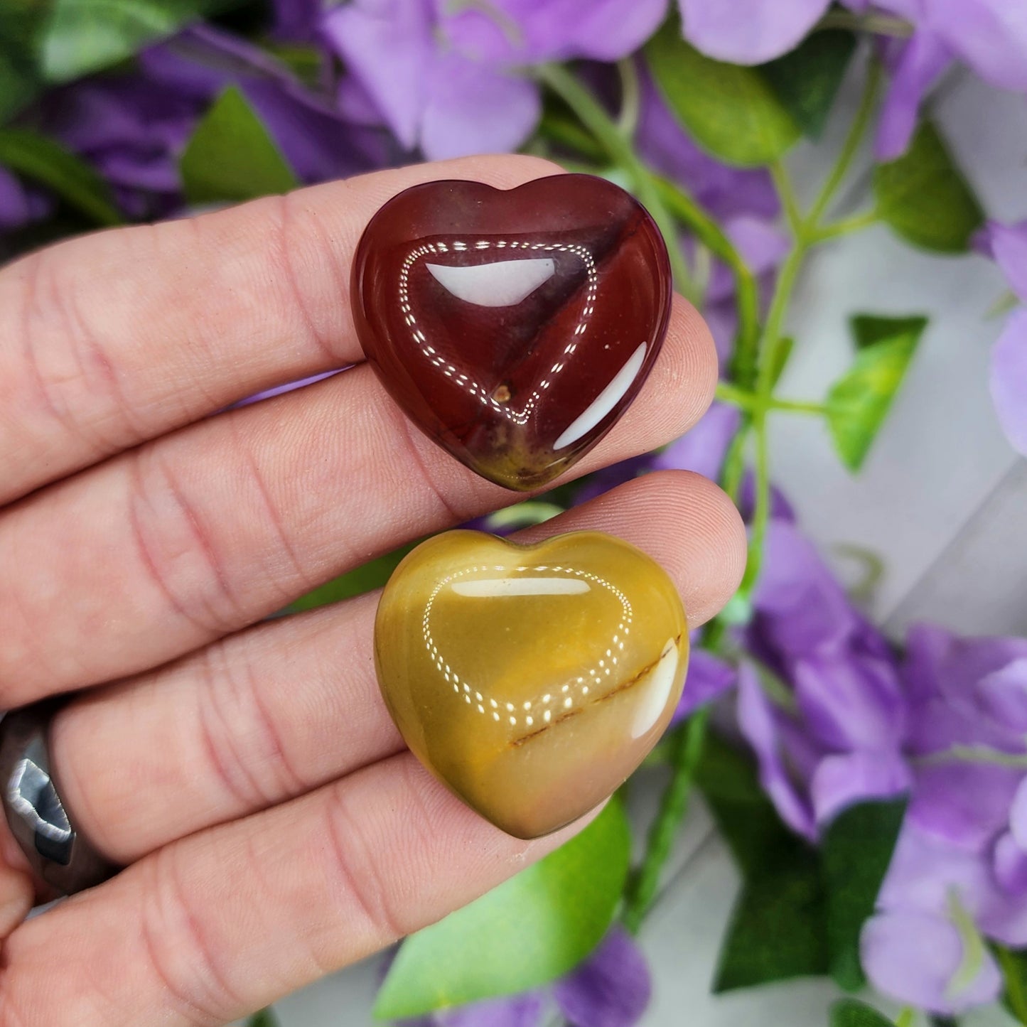 Mookaite Jasper Mini Heart