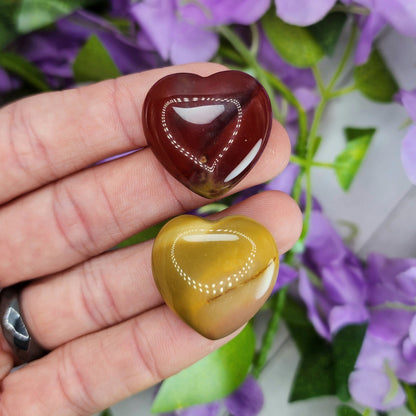 Mookaite Jasper Mini Heart