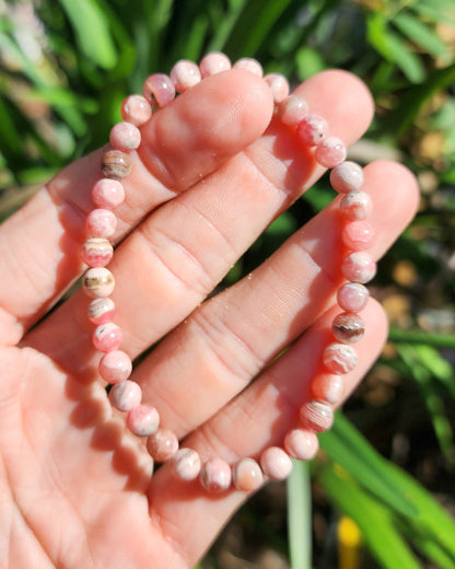 Rhodochrosite Stretchy Bracelet