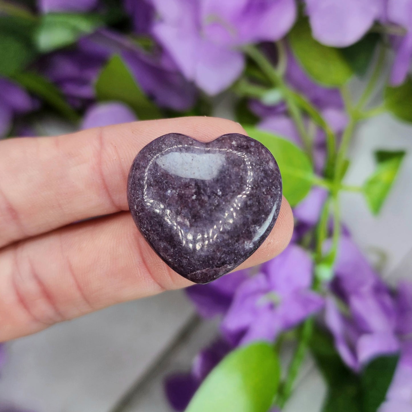 Lepidolite Mini Heart