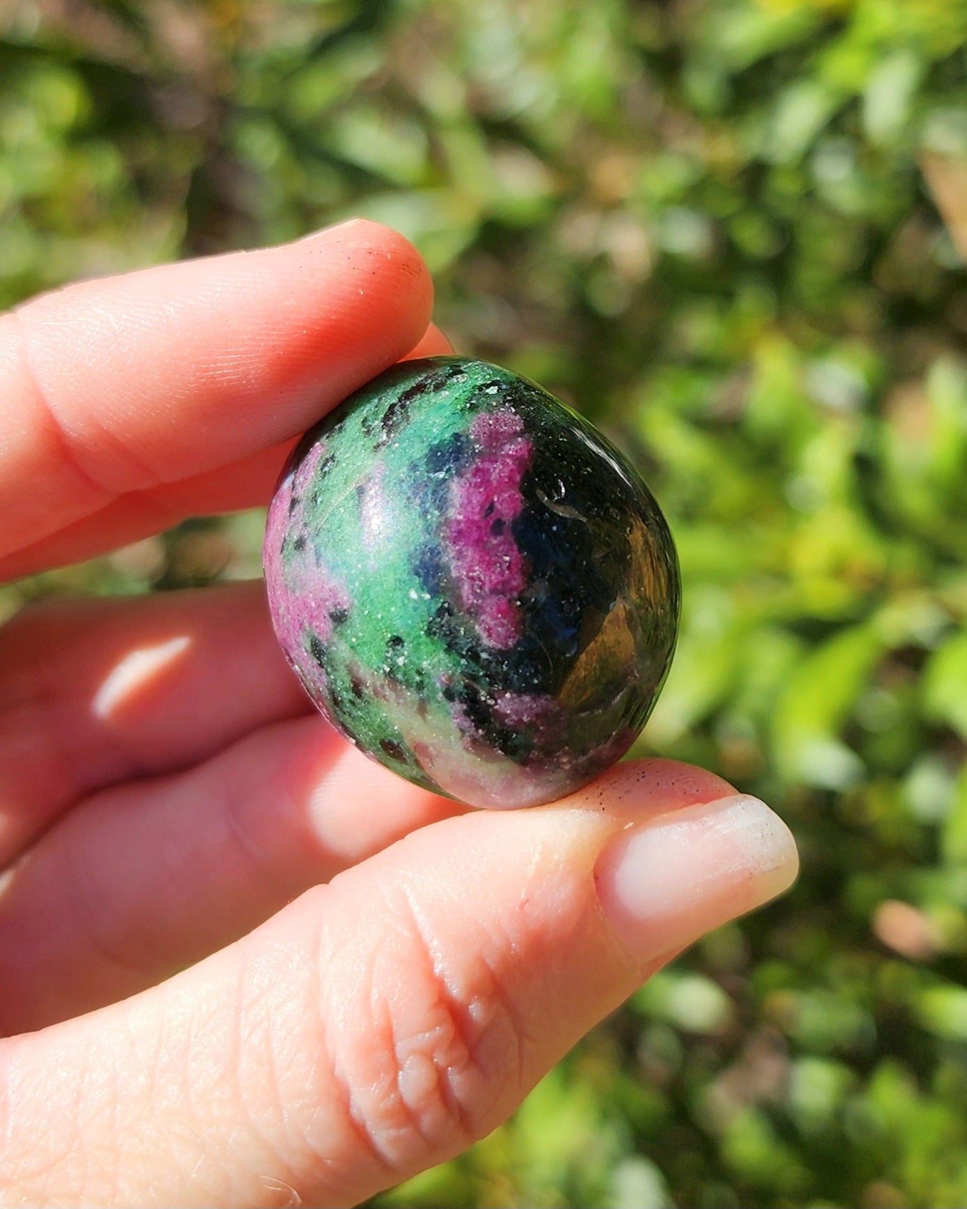 Ruby in Zoisite Tumble