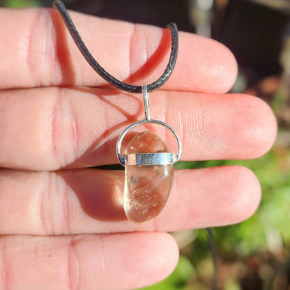 Natural Brazilian Citrine Pendants Sterling Silver