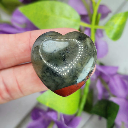 African Bloodstone Small Heart