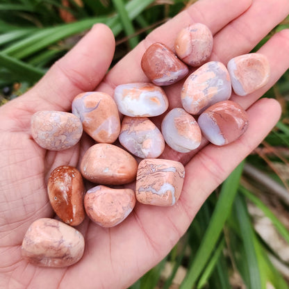 Pink Cotton Candy Agate Tumble