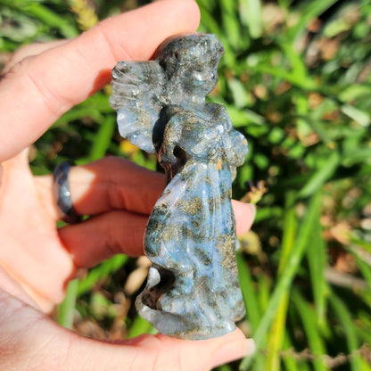 Moss Agate Guardian Angel