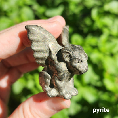 Gargoyle (Pyrite, Unakite, Garnet, Obsidian)