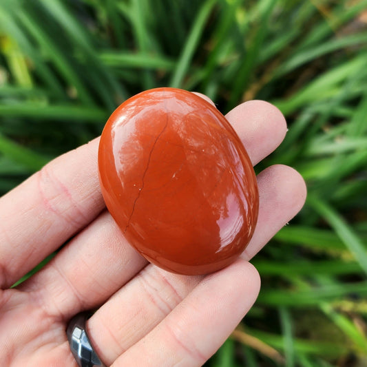 Red Jasper Palm Stone