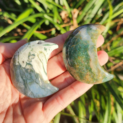 Moss Agate Moons