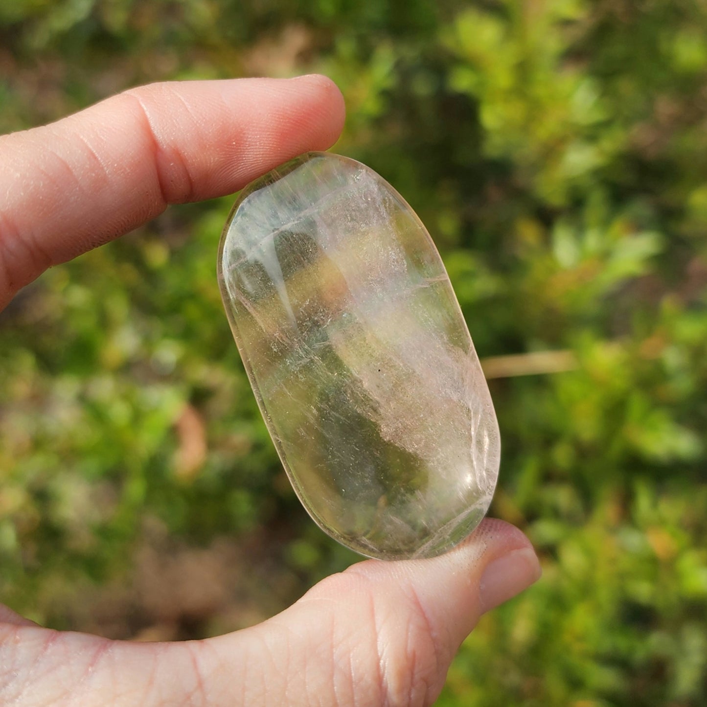 Rainbow Fluorite Palm Stone