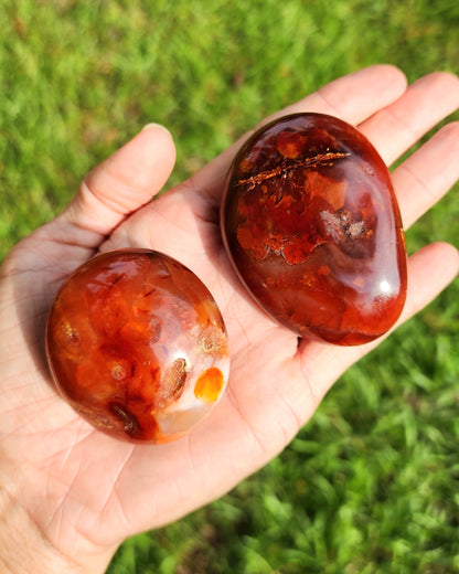 Carnelian Palm Stone