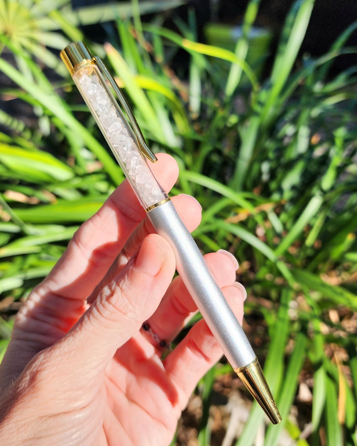 Clear Quartz Pen for Writing & Manifestation