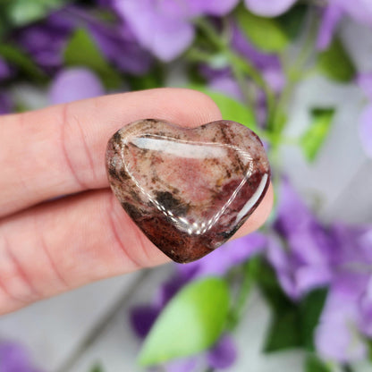 Petrified Wood Mini Heart