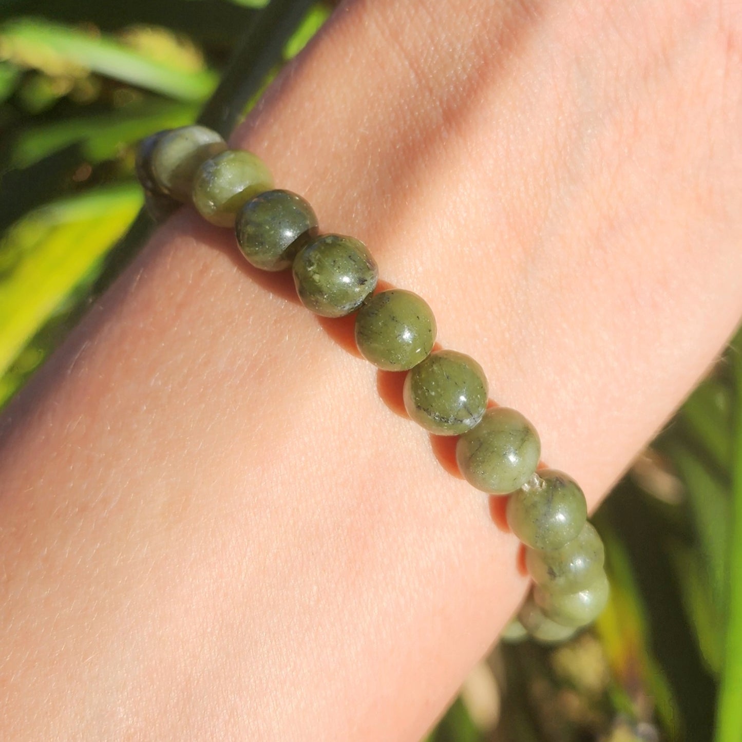 Nephrite Jade Stretchy Bracelet