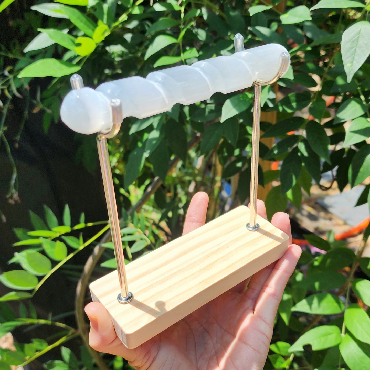 Satin Spar Selenite Bracelet Holder